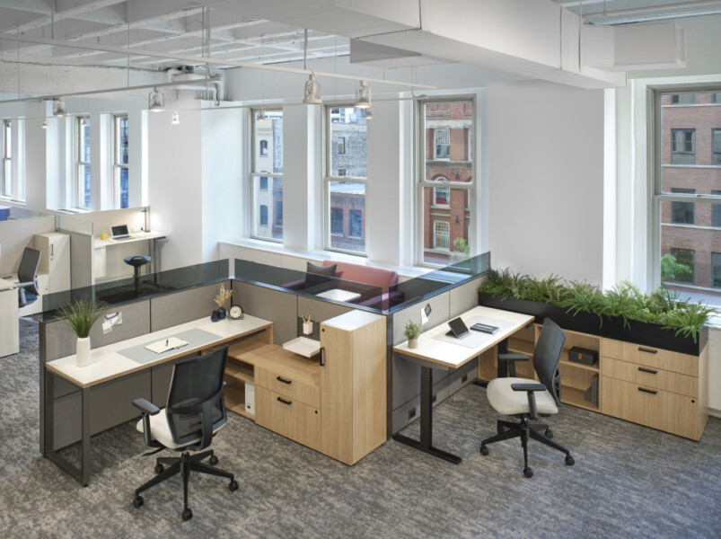Neocon 2024 matrix 6x6 offices with nv lounge respite area md